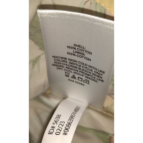 Express Yellow Crop Halter Top Sz XS Tropical Floral NEW NWT 100% Cotton Hawaii - Picture 9 of 13